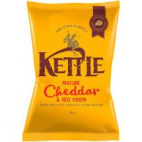 Kettle Chips Mature Cheddar & Red Onion Crisps 150g