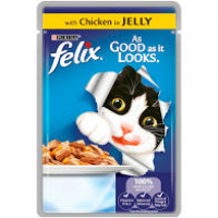Felix As Good As It Looks Chicken In Jelly Wet Cat Food Pouch 100 G
