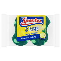 Spontex 2 Easy Sponge Scourers Lemon Fresh