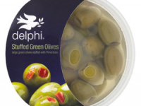 Delphi Green Pitted Olives 240g