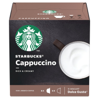 Starbucks Cappuccino Dark Rich Espresso With Milk 6x6 Dolce Gusto